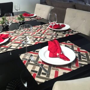 conjunto mesa posta impermeável