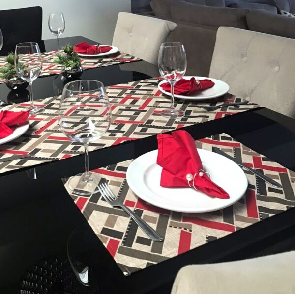 conjunto mesa posta impermeável