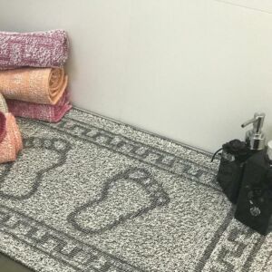 Kit 6 Toalha de Piso Pezinho Jacquard