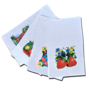 Kit 6 Pano de Copa Felpudo Estampado 45x65cm 225g/m²