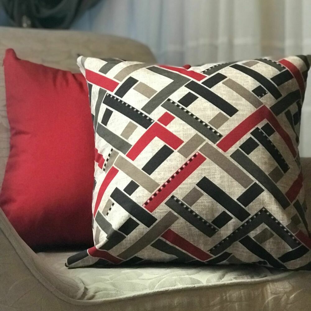 capa-de-almofada-vermelho-rustico-1 capa de almofada impermeável vermelho rústico 1