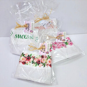 Kit Presente 2 Peças Toalha Lavabo Sublimada