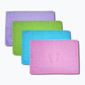 Kit 6 Toalha de Piso Pezinho Felpuda 45x70cm 100g 100% Algodão